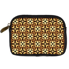 Faux Animal Print Pattern Digital Camera Leather Case by GardenOfOphir