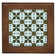 Faux Animal Print Pattern Framed Ceramic Tile by GardenOfOphir