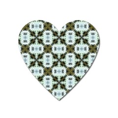 Faux Animal Print Pattern Magnet (heart) by GardenOfOphir