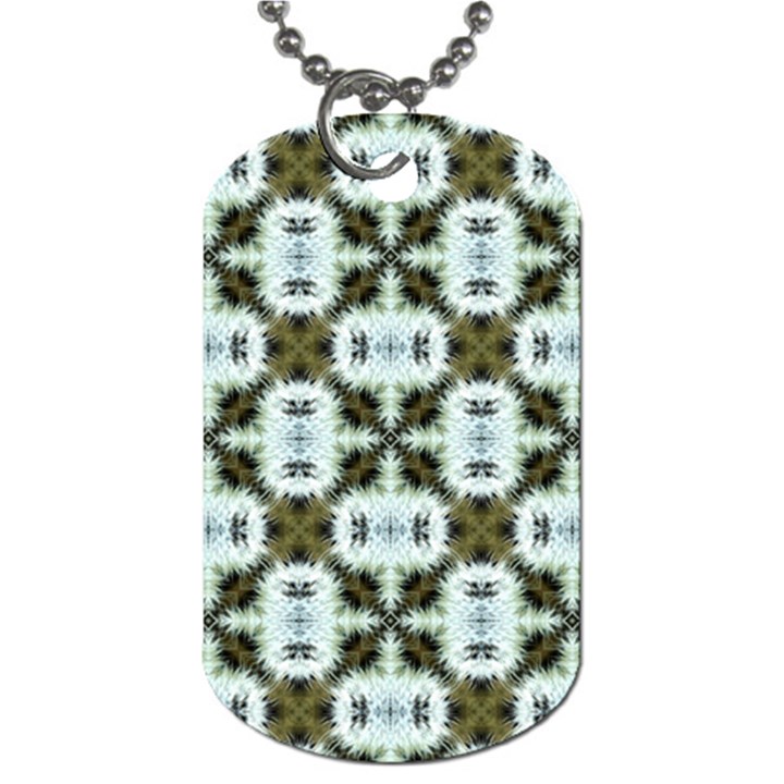 Faux Animal Print Pattern Dog Tag (One Sided)