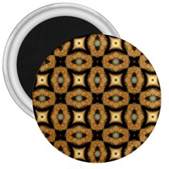 Faux Animal Print Pattern 3  Button Magnet