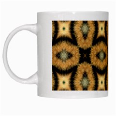 Faux Animal Print Pattern White Coffee Mug by GardenOfOphir