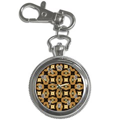 Faux Animal Print Pattern Key Chain Watch