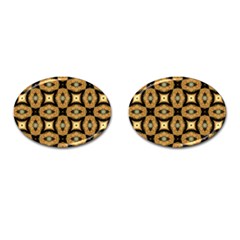 Faux Animal Print Pattern Cufflinks (oval)