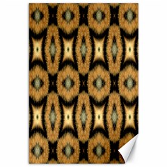 Faux Animal Print Pattern Canvas 12  X 18  (unframed) by GardenOfOphir