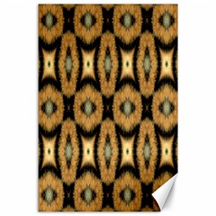 Faux Animal Print Pattern Canvas 24  X 36  (unframed)