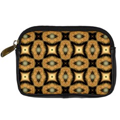 Faux Animal Print Pattern Digital Camera Leather Case by GardenOfOphir