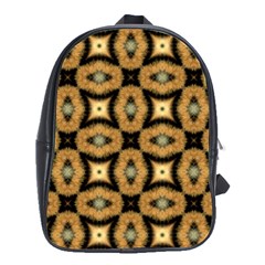 Faux Animal Print Pattern School Bag (large)