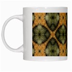 Faux Animal Print Pattern White Coffee Mug Left