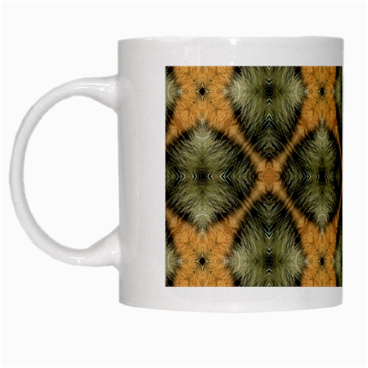 Faux Animal Print Pattern White Coffee Mug