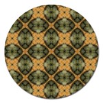 Faux Animal Print Pattern Magnet 5  (Round) Front