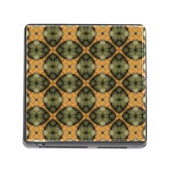 Faux Animal Print Pattern Memory Card Reader With Storage (square)