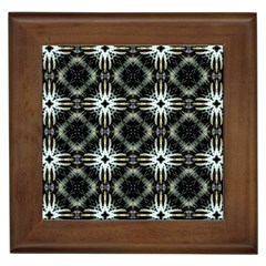 Faux Animal Print Pattern Framed Ceramic Tile by GardenOfOphir