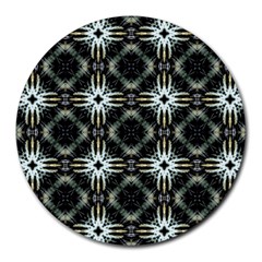 Faux Animal Print Pattern 8  Mouse Pad (round) by GardenOfOphir