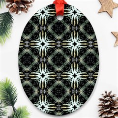 Faux Animal Print Pattern Oval Ornament by GardenOfOphir