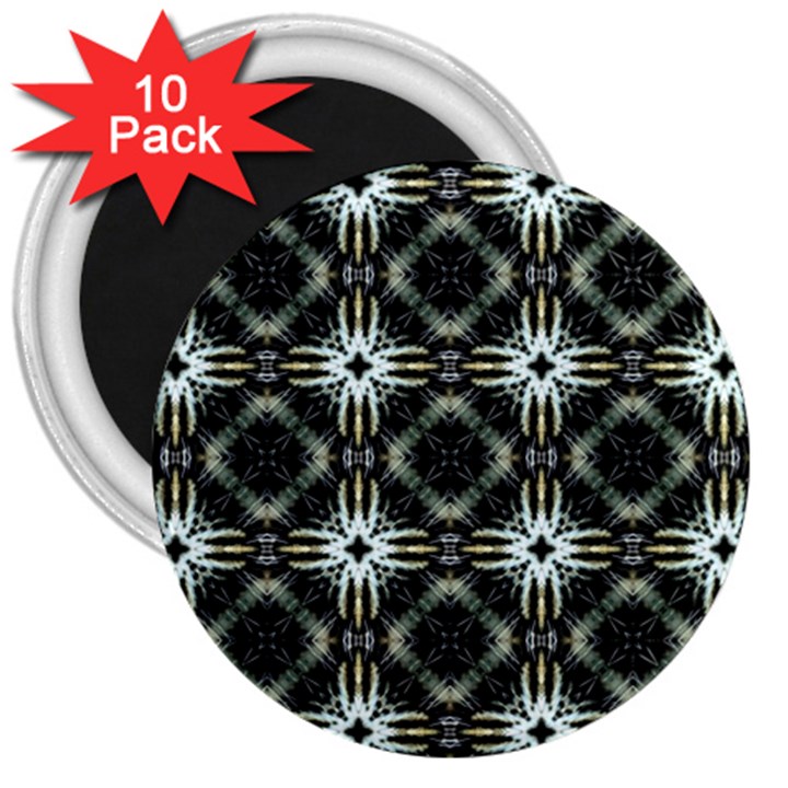 Faux Animal Print Pattern 3  Button Magnet (10 pack)