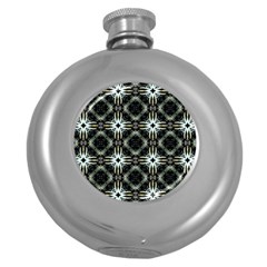 Faux Animal Print Pattern Hip Flask (round) by GardenOfOphir