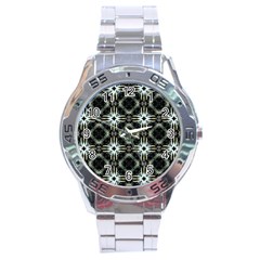 Faux Animal Print Pattern Stainless Steel Watch by GardenOfOphir