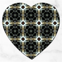 Faux Animal Print Pattern Jigsaw Puzzle (heart)