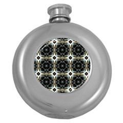 Faux Animal Print Pattern Hip Flask (round) by GardenOfOphir