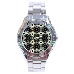 Faux Animal Print Pattern Stainless Steel Watch