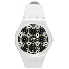 Faux Animal Print Pattern Plastic Sport Watch (medium)