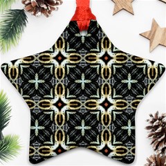 Faux Animal Print Pattern Star Ornament by GardenOfOphir