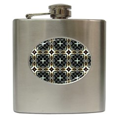 Faux Animal Print Pattern Hip Flask