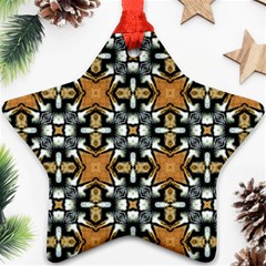 Faux Animal Print Pattern Star Ornament by GardenOfOphir