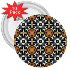 Faux Animal Print Pattern 3  Button (10 Pack) by GardenOfOphir