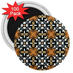 Faux Animal Print Pattern 3  Button Magnet (100 Pack) by GardenOfOphir