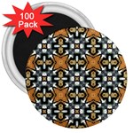 Faux Animal Print Pattern 3  Button Magnet (100 pack) Front