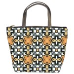 Faux Animal Print Pattern Bucket Handbag Front