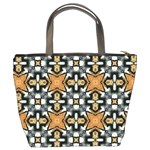 Faux Animal Print Pattern Bucket Handbag Back