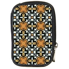 Faux Animal Print Pattern Compact Camera Leather Case