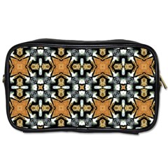 Faux Animal Print Pattern Travel Toiletry Bag (one Side)