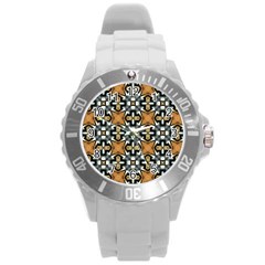 Faux Animal Print Pattern Plastic Sport Watch (large) by GardenOfOphir