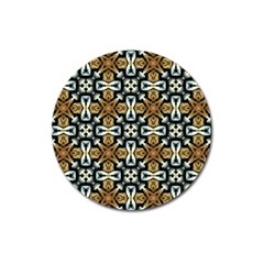 Faux Animal Print Pattern Magnet 3  (round) by GardenOfOphir