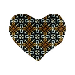 Faux Animal Print Pattern 16  Premium Flano Heart Shape Cushion 