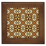 Faux Animal Print Pattern Framed Ceramic Tile Front