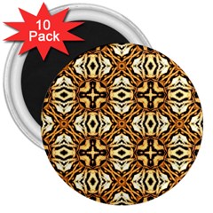 Faux Animal Print Pattern 3  Button Magnet (10 Pack) by GardenOfOphir