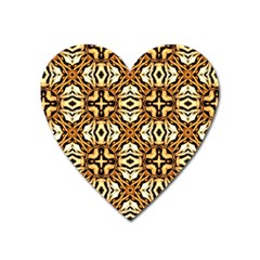 Faux Animal Print Pattern Magnet (heart)