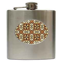 Faux Animal Print Pattern Hip Flask by GardenOfOphir