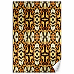 Faux Animal Print Pattern Canvas 12  X 18  (unframed) by GardenOfOphir