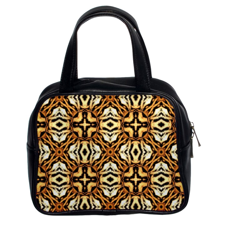 Faux Animal Print Pattern Classic Handbag (Two Sides)