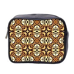 Faux Animal Print Pattern Mini Travel Toiletry Bag (two Sides) by GardenOfOphir