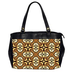 Faux Animal Print Pattern Oversize Office Handbag (two Sides) by GardenOfOphir