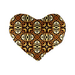 Faux Animal Print Pattern 16  Premium Heart Shape Cushion  by GardenOfOphir