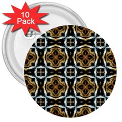 Faux Animal Print Pattern 3  Button (10 pack)