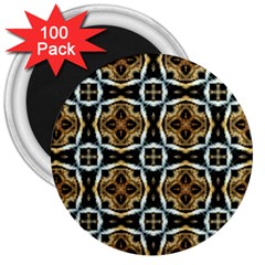 Faux Animal Print Pattern 3  Button Magnet (100 Pack) by GardenOfOphir